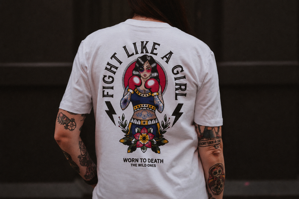 Fight Like a Girl Organic T-Shirt | Worn to Death Apparel