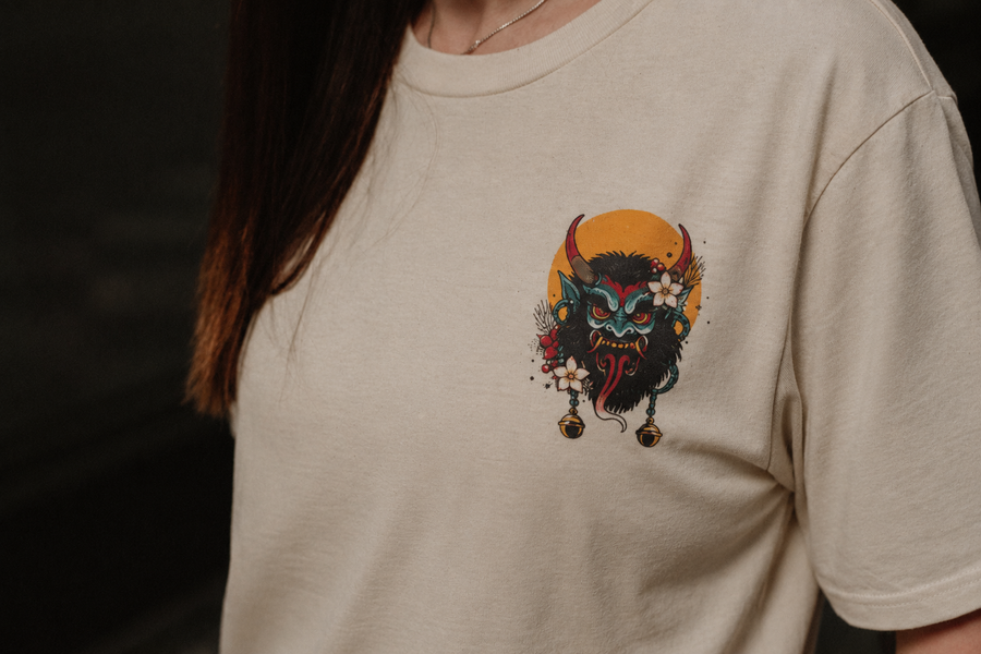 Raise Hell Organic T-Shirt | Japanese Demon Tattoo Graphic Tee