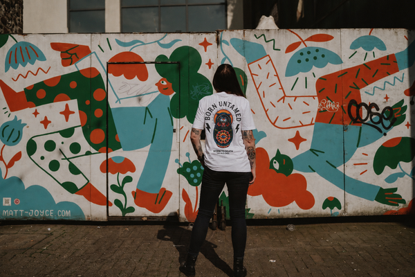 Born Untamed Panther Russian Doll Organic T-Shirt | Worn to Death Apparel