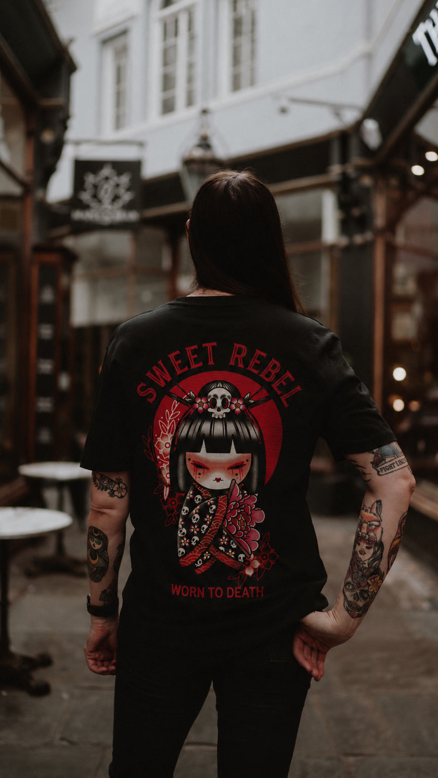 Sweet Rebel Organic Black T-Shirt