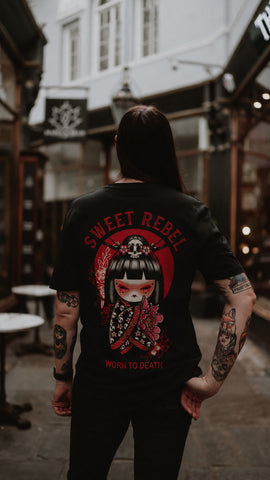 Sweet Rebel Organic Black T-Shirt