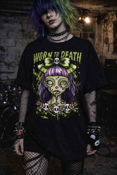 Putrid Polly Oversized Organic T-shirt - Black