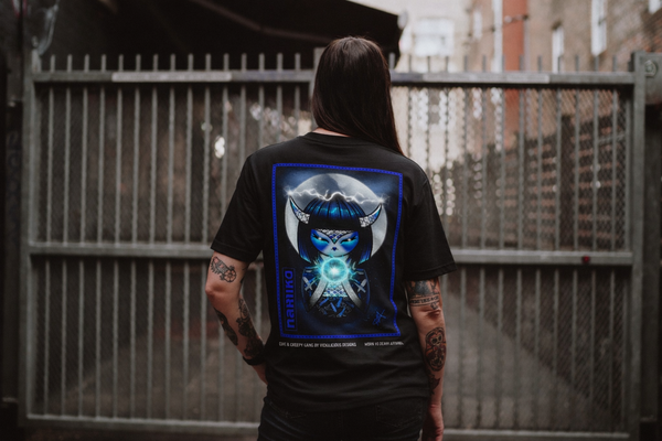 Nariko Thunder Moon | Front & Back Print T-Shirt