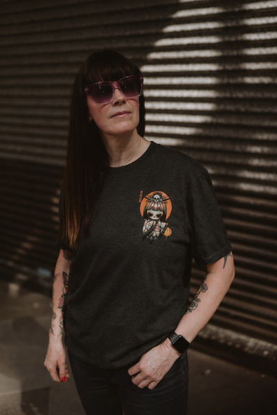 Reika Ghost Moon T-Shirt | Dark Kawaii Creepy Doll Tee