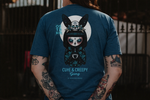 Ostara Hare Moon T-Shirt | Dark Kawaii Creepy Doll Tee