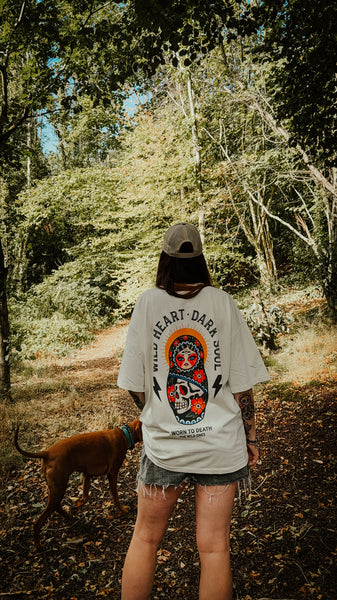 Wild Heart. Dark Soul. Organic Oversized T-Shirt – Cream