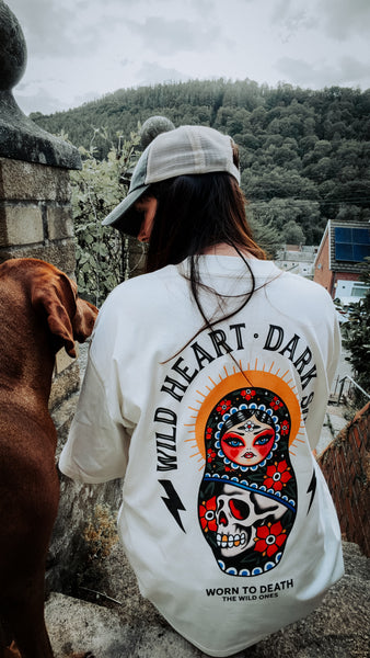 Wild Heart. Dark Soul. Organic Oversized T-Shirt – Cream