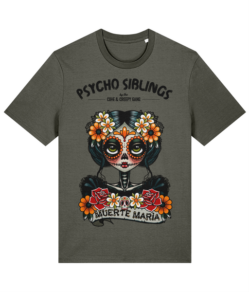 Muerte Maria Day of the Dead Sugar Witch | Psycho Sibling T-shirt