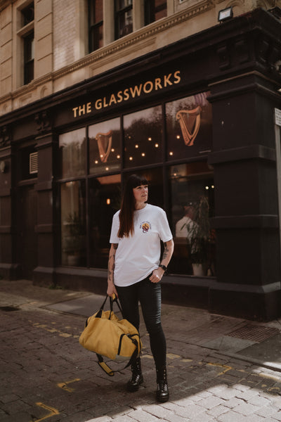 Don't Get Too Close | Ink & Blood Rose Snake Tattoo | Front & Back Print T-shirt