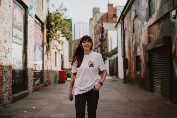 Follow The Light | Ink and Blood Rose Moth Tattoo Print | Front & Back T-shirt