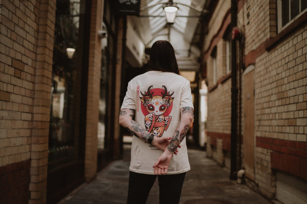 Ceryneian Buck Moon | Front & Back Print T-shirt