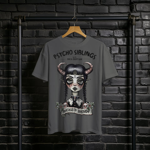 Wicked Wendy Demon Girl | Psycho Sibling T-shirt