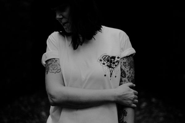 Worn to Death Skeleton Bride & Groom T-shirt