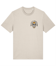Cute & Creepy Gang Yellow Rose Dead Cute Sugar Skull T-shirt - front and back print