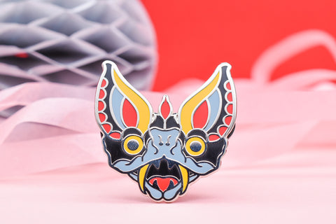 Lunar Witch Bat Enamel Pin