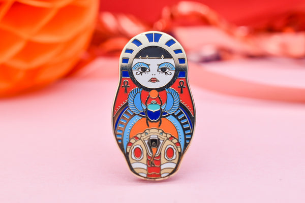 Cute & Cursed - Egyptian Cute & Creepy Doll Hard Enamel Pin