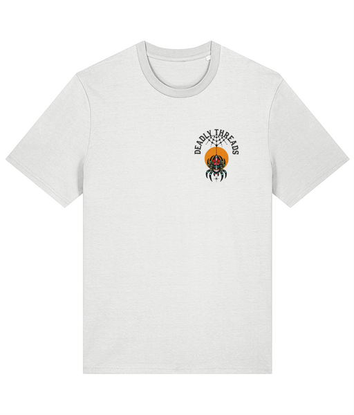 Worn to Death T-shirts | Deadly Threads Ink & Blood Rose Spider Tattoo