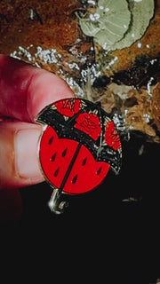 IN OMNIA PARATUS umbrella tattoo hard enamel pin