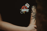 LIVE TO RIDE Biker Skull Tattoo Style Front and Back Print T-shirt
