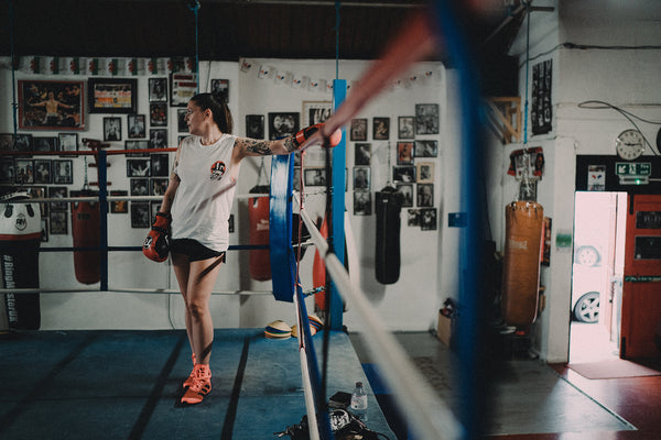 FIGHT LIKE A GIRL Boxing Girl Tattoo Muscle Tank