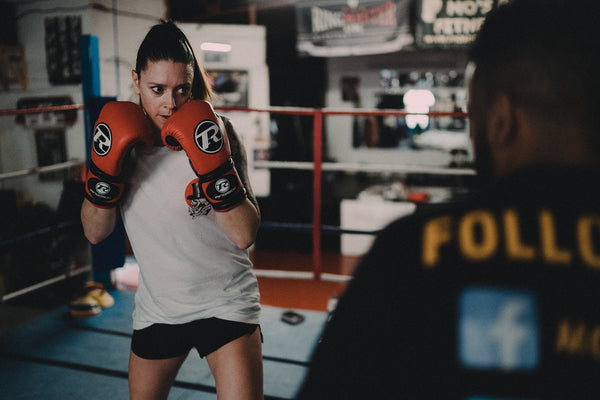 FIGHT LIKE A GIRL Boxing Girl Tattoo Muscle Tank