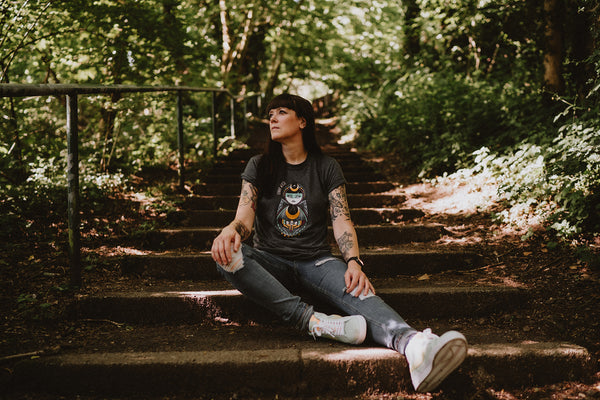 Vickilicious Designs | LUNAR WITCH Cute & Creepy Doll Tattoo T-shirt