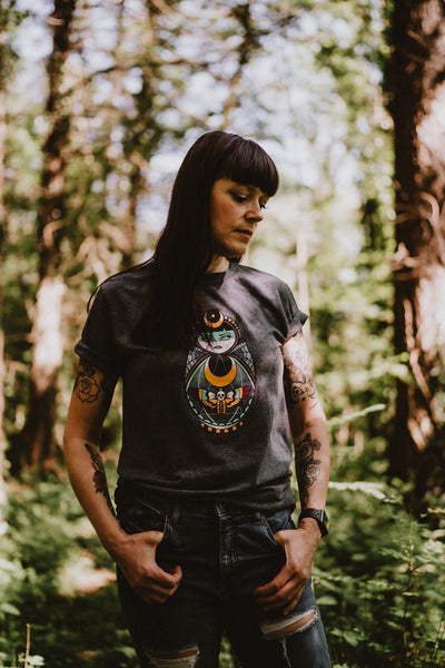 Vickilicious Designs | LUNAR WITCH Cute & Creepy Doll Tattoo T-shirt