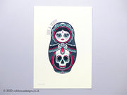 Vickilicious Designs | Cute as Hell - Goth Girl Cute & Creepy Doll Tattoo Print
