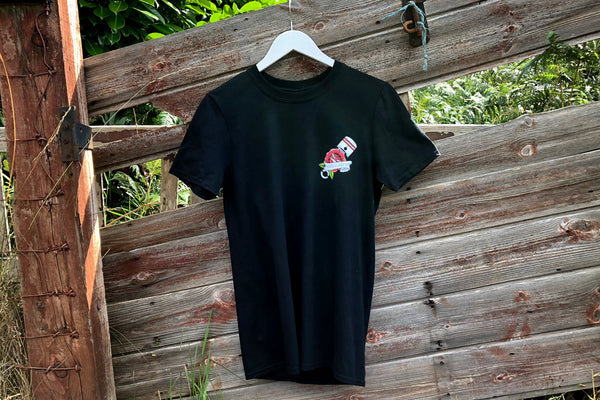 LIVE TO RIDE Biker Skull Tattoo Style Front Print T-shirt