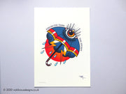 STRONGER THAN THE STORM Umbrella Tattoo Print