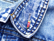 ENDURE & SURVIVE Rose Dagger Hard Enamel Pin Silver Finish