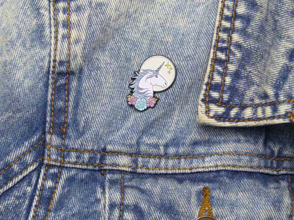 Unicorn Tattoo Soft Enamel Pin