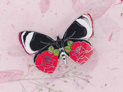Butterflies & Roses Hard Enamel Pin