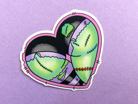Zombie Booty Heart Tattoo Sticker